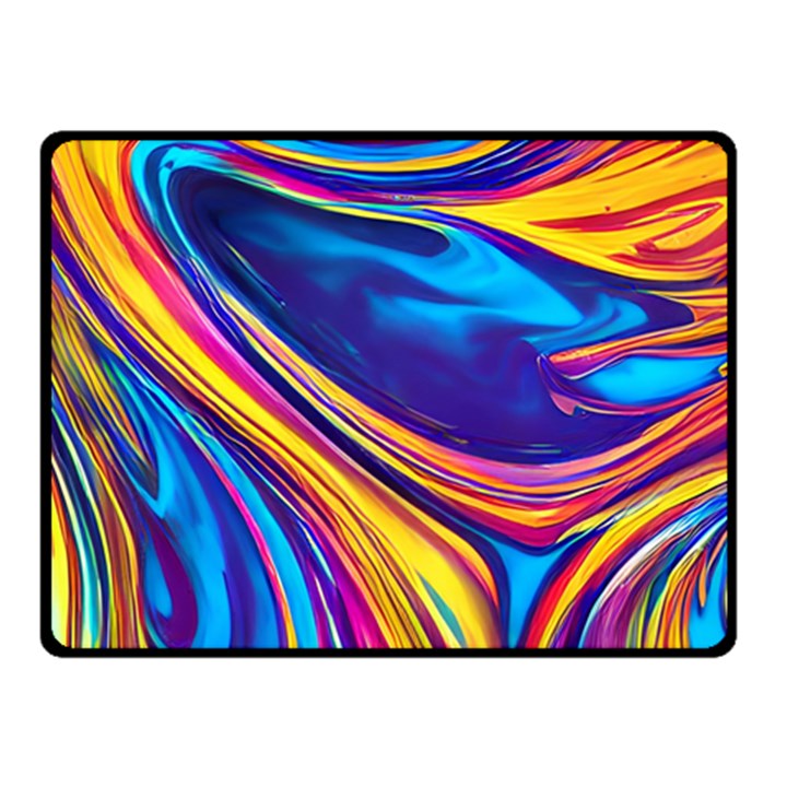 Dancing In The Liquid Light One Side Fleece Blanket (Small)