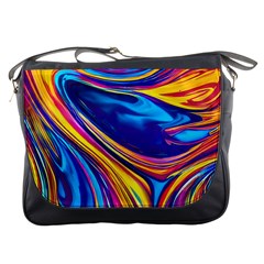 Dancing In The Liquid Light Messenger Bag by GardenOfOphir