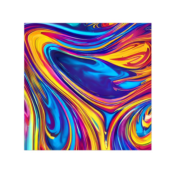 Dancing In The Liquid Light Square Satin Scarf (30  x 30 )