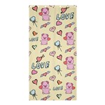 Pig Animal Love Romance Seamless Texture Pattern Shower Curtain 36  x 72  (Stall)  Curtain(36 X72 ) - 33.26 x66.24  Curtain(36 X72 )