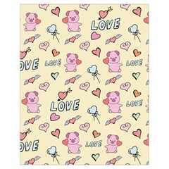 Pig Animal Love Romance Seamless Texture Pattern Drawstring Bag (small) by Wegoenart