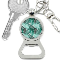 Background Pattern Texture Leaves Design Wallpaper Bottle Opener Key Chain by Wegoenart