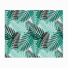 Background Pattern Texture Leaves Design Wallpaper Small Glasses Cloth (2 Sides)