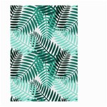 Background Pattern Texture Leaves Design Wallpaper Large Garden Flag (Two Sides) Front