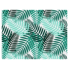 Background Pattern Texture Leaves Design Wallpaper One Side Premium Plush Fleece Blanket (extra Small)