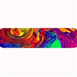 Waves Of Colorful Abstract Liquid Art Large Bar Mat 32 x8.5  Bar Mat