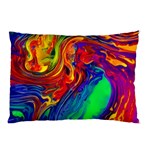 Waves Of Colorful Abstract Liquid Art Pillow Case 26.62 x18.9  Pillow Case