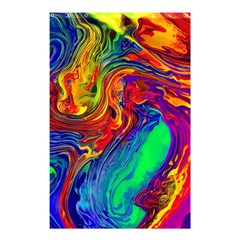 Waves Of Colorful Abstract Liquid Art Shower Curtain 48  X 72  (small)  by GardenOfOphir