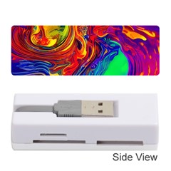 Waves Of Colorful Abstract Liquid Art Memory Card Reader (stick) by GardenOfOphir