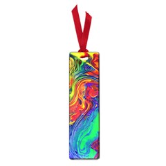 Waves Of Colorful Abstract Liquid Art Small Book Marks by GardenOfOphir