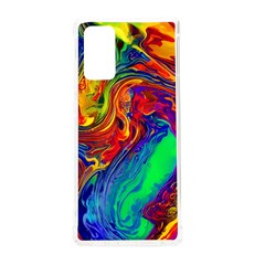 Waves Of Colorful Abstract Liquid Art Samsung Galaxy Note 20 Tpu Uv Case by GardenOfOphir