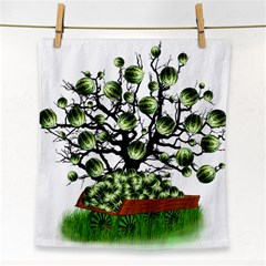 Watermelon Tree Abstraction On Watermelon Abundance Face Towel by Wegoenart