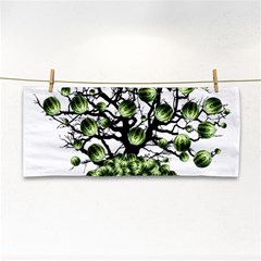 Watermelon Tree Abstraction On Watermelon Abundance Hand Towel by Wegoenart