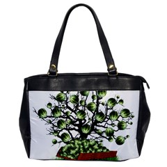 Watermelon Tree Abstraction On Watermelon Abundance Oversize Office Handbag by Wegoenart