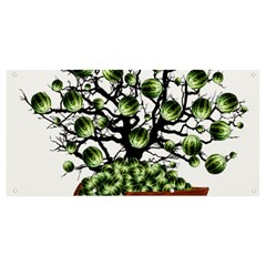 Watermelon Tree Abstraction On Watermelon Abundance Banner And Sign 8  X 4  by Wegoenart