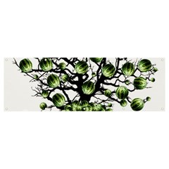 Watermelon Tree Abstraction On Watermelon Abundance Banner And Sign 12  X 4  by Wegoenart