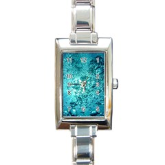 Nature Wallpaper Bubbles Water Bubbly Rectangle Italian Charm Watch by Wegoenart