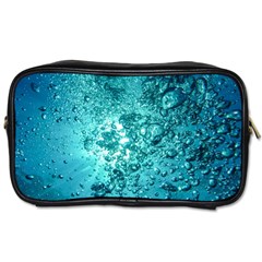 Nature Wallpaper Bubbles Water Bubbly Toiletries Bag (one Side) by Wegoenart