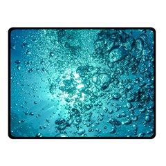 Nature Wallpaper Bubbles Water Bubbly One Side Fleece Blanket (small) by Wegoenart