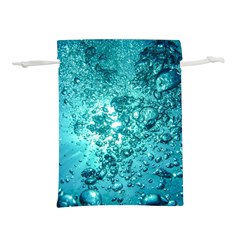 Nature Wallpaper Bubbles Water Bubbly Lightweight Drawstring Pouch (l) by Wegoenart