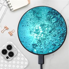 Nature Wallpaper Bubbles Water Bubbly Wireless Fast Charger(black)