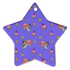 Art Pattern Design Seamless Scrapbooking Ornament (star)