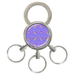 Art Pattern Design Seamless Scrapbooking 3-ring Key Chain by Wegoenart