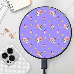 Art Pattern Design Seamless Scrapbooking Wireless Fast Charger(black)