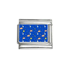 Cat Animals Sleep Stars Seamless Background Italian Charm (9mm)