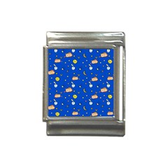 Cat Animals Sleep Stars Seamless Background Italian Charm (13mm)