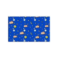 Cat Animals Sleep Stars Seamless Background Sticker (Rectangular)