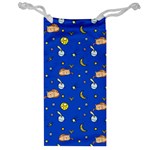 Cat Animals Sleep Stars Seamless Background Jewelry Bag Front