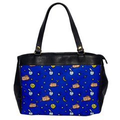 Cat Animals Sleep Stars Seamless Background Oversize Office Handbag