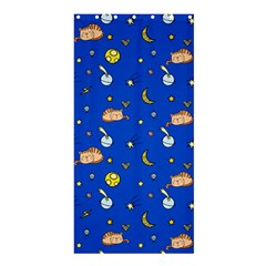 Cat Animals Sleep Stars Seamless Background Shower Curtain 36  X 72  (stall)  by Wegoenart