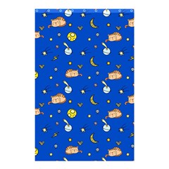 Cat Animals Sleep Stars Seamless Background Shower Curtain 48  X 72  (small)  by Wegoenart