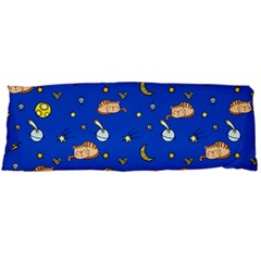 Cat Animals Sleep Stars Seamless Background Body Pillow Case (Dakimakura)