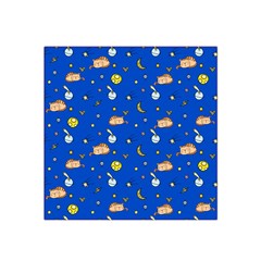 Cat Animals Sleep Stars Seamless Background Satin Bandana Scarf 22  x 22 