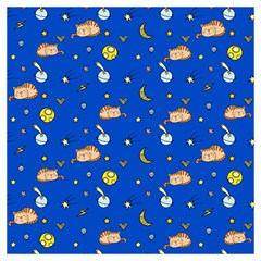 Cat Animals Sleep Stars Seamless Background Lightweight Scarf 