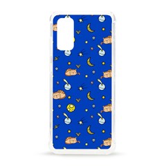 Cat Animals Sleep Stars Seamless Background Samsung Galaxy S20 6.2 Inch TPU UV Case