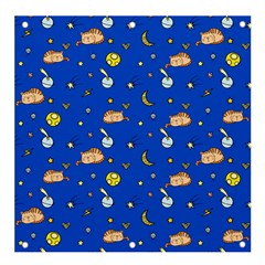 Cat Animals Sleep Stars Seamless Background Banner and Sign 4  x 4 