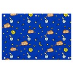 Cat Animals Sleep Stars Seamless Background Banner and Sign 6  x 4  Front