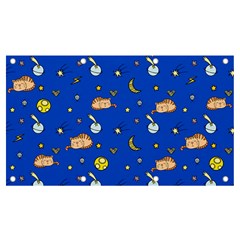 Cat Animals Sleep Stars Seamless Background Banner and Sign 7  x 4 