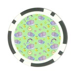 Elephant Sleeping Elephants Background Poker Chip Card Guard Front