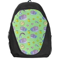 Elephant Sleeping Elephants Background Backpack Bag by Wegoenart