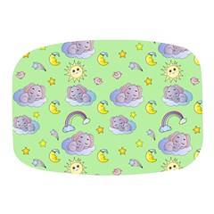 Elephant Sleeping Elephants Background Mini Square Pill Box by Wegoenart