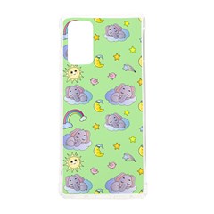 Elephant Sleeping Elephants Background Samsung Galaxy Note 20 Tpu Uv Case