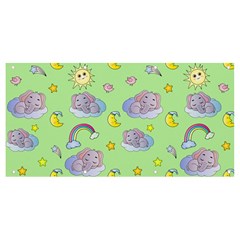 Elephant Sleeping Elephants Background Banner And Sign 8  X 4  by Wegoenart