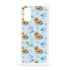 Pattern Giraffe Animal Seamless Scrapbooking Blue Samsung Galaxy S20 6 2 Inch Tpu Uv Case