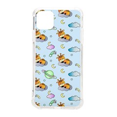 Pattern Giraffe Animal Seamless Scrapbooking Blue Iphone 11 Pro Max 6 5 Inch Tpu Uv Print Case