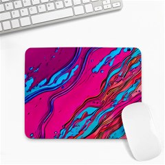 Colorful Abstract Fluid Art Small Mousepad by GardenOfOphir